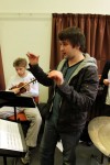 Rob Guy and Christopher Jones at the first Raise Your Voice Ensemble rehearsal.